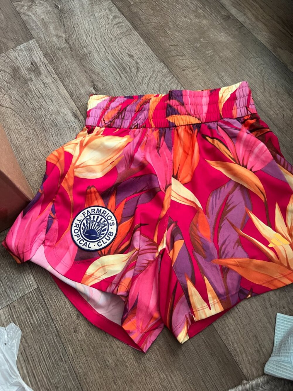 NWT! FARM Rio x Adidas Pacer Shorts size XS - Picture 4 of 9